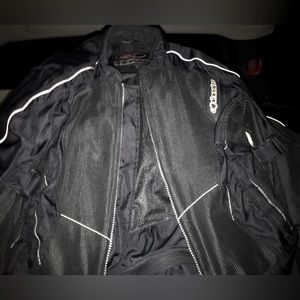 Alpinestars Mens LARGE Motorcycle Jacket With All Armor